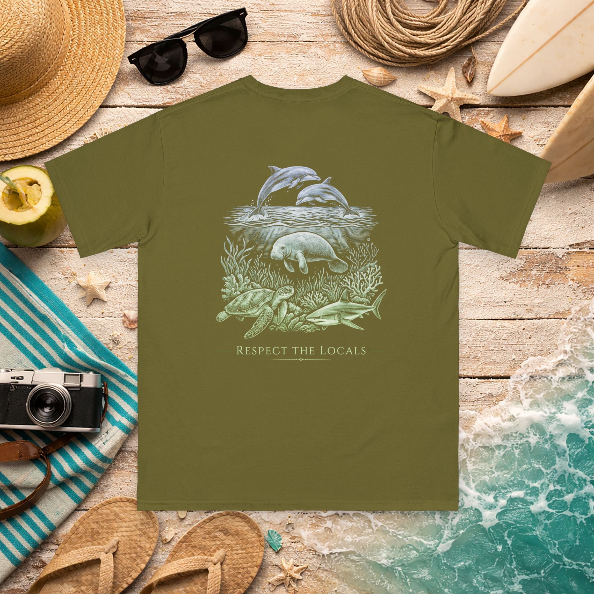 Respect the Locals Dolphin Organic Cotton Shirt