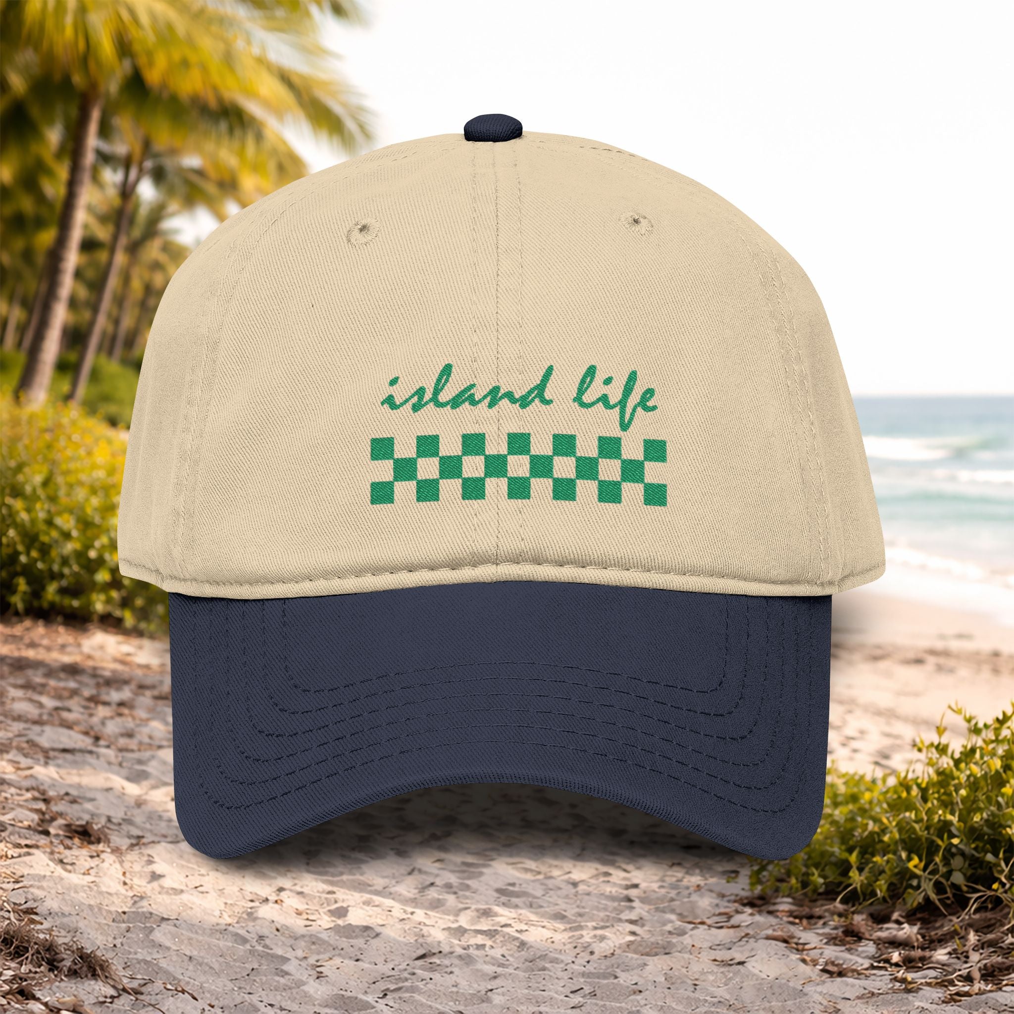 Island Life Washed Baseball Cap