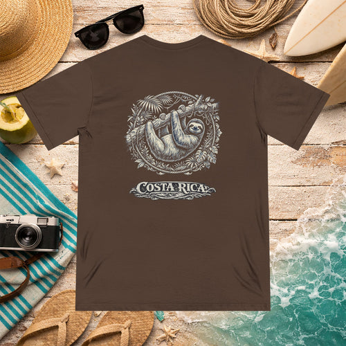 Costa Rica Sloth Organic Cotton Shirt