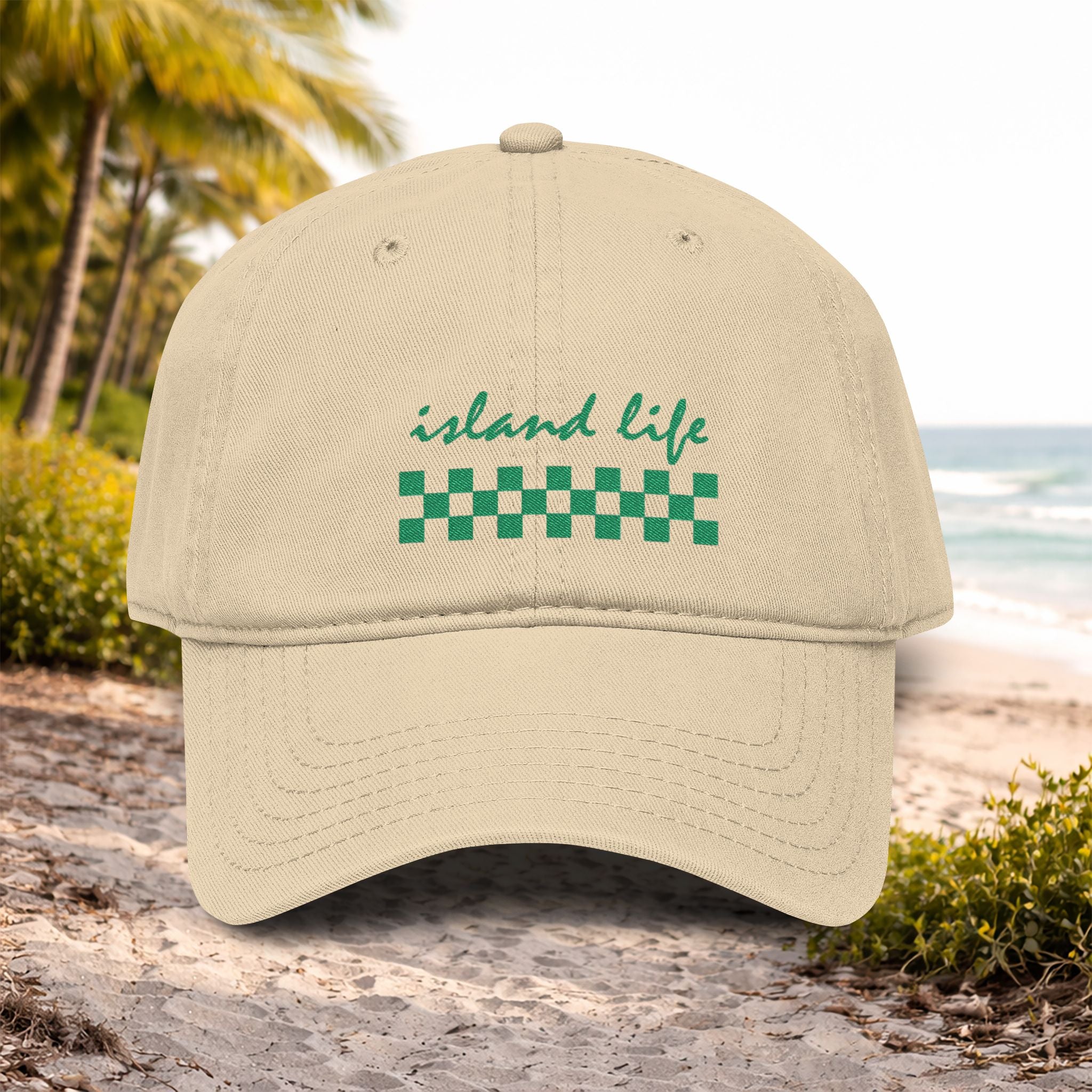 Island Life Washed Baseball Cap