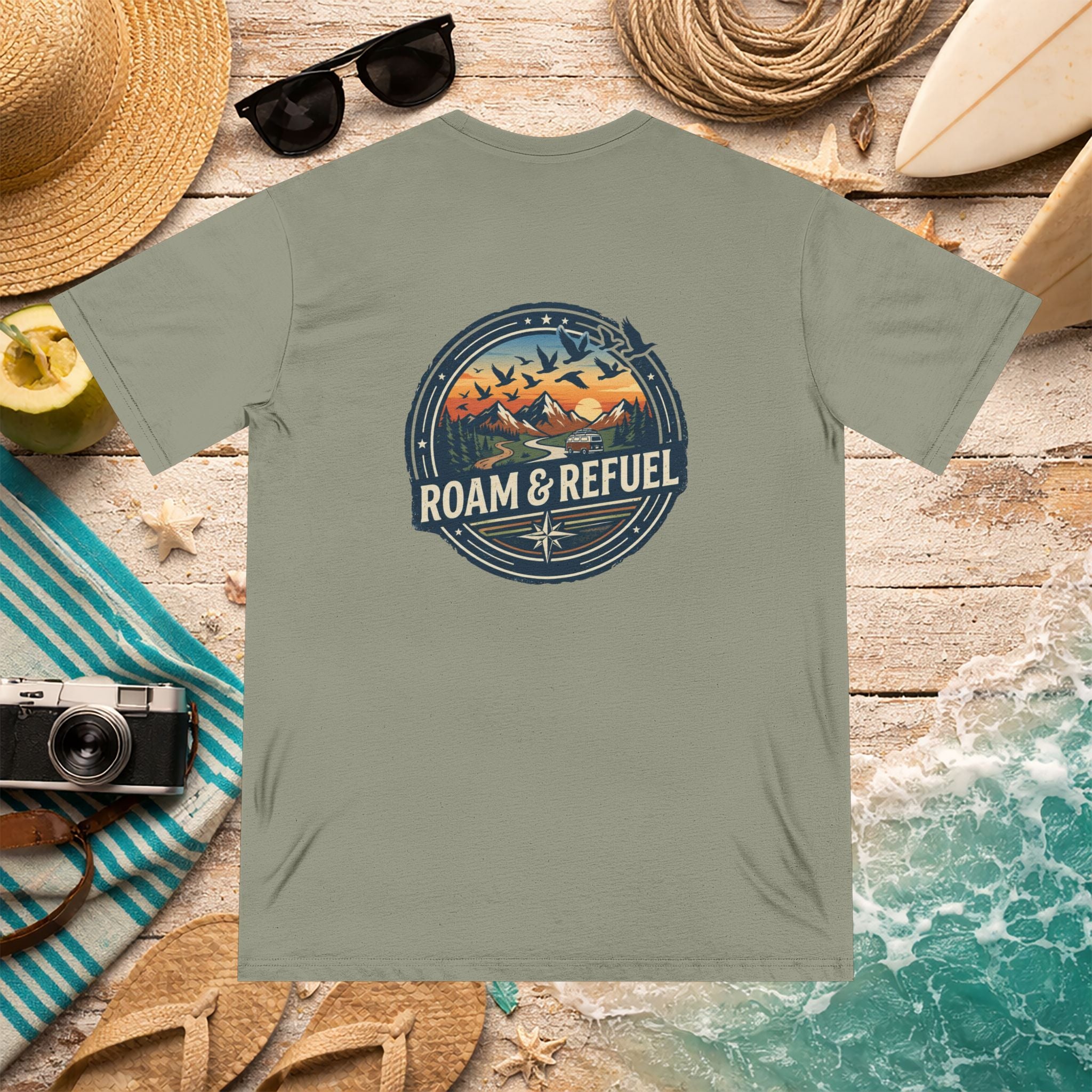 Vintage Roam & Refuel Organic Cotton Shirt