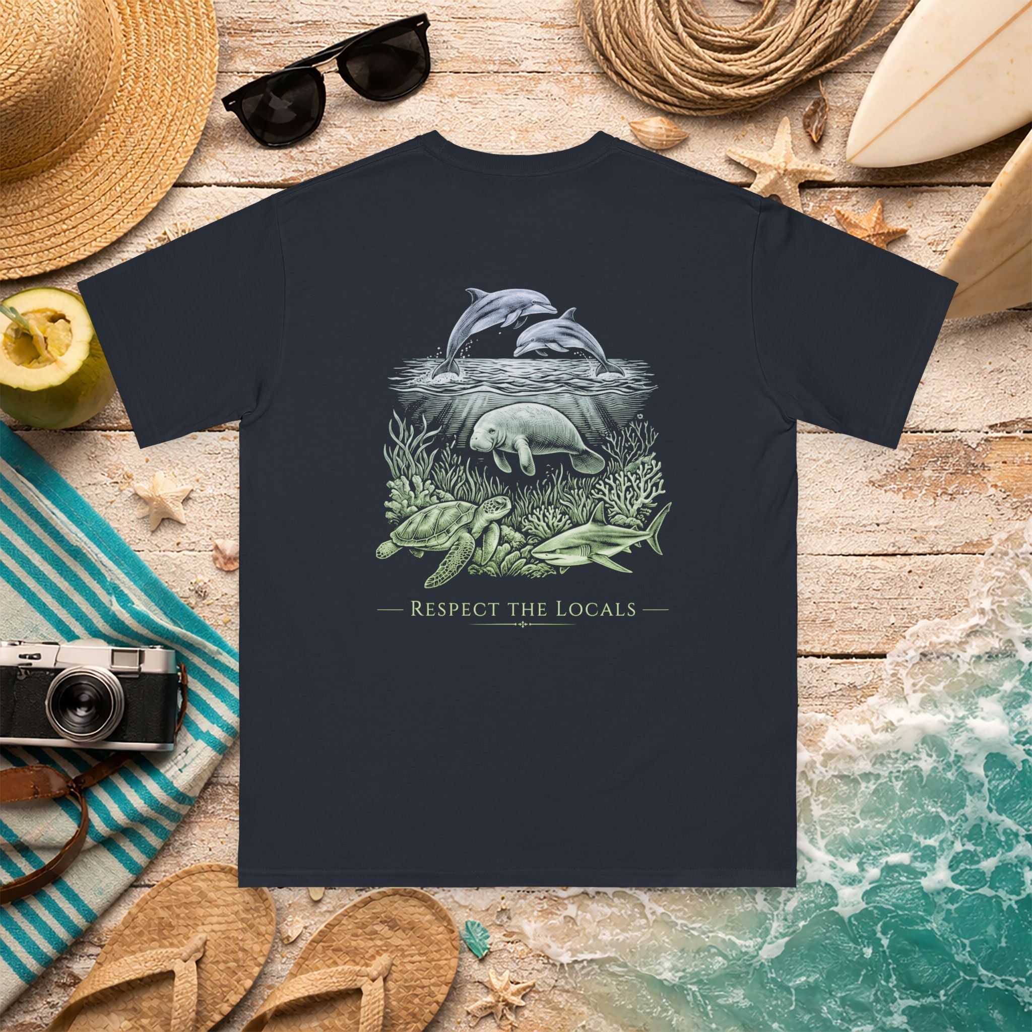 Respect the Locals Dolphin Organic Cotton Shirt