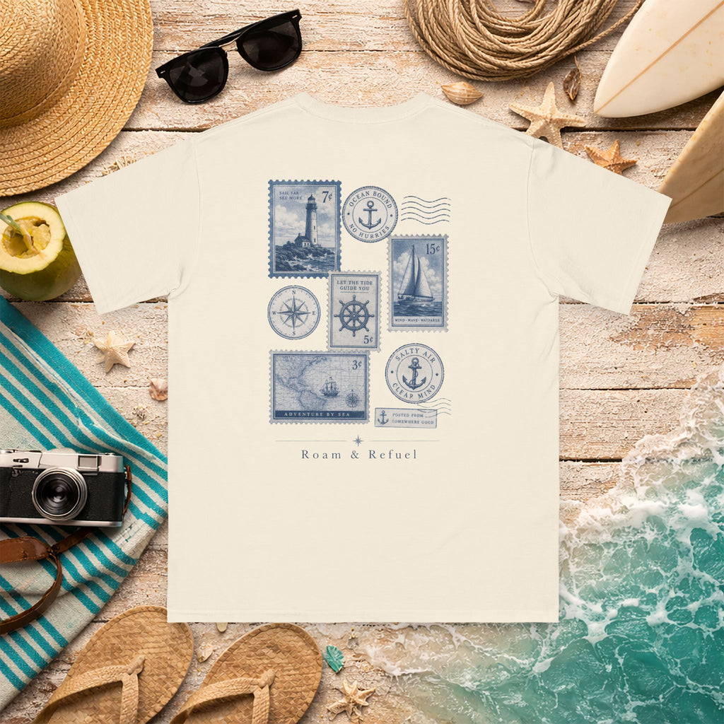 Nautical Stamp Organic Cotton Shirt