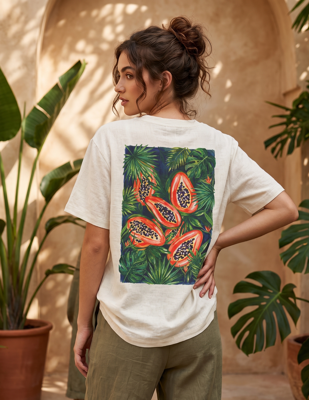 Papaya Tropical Organic Cotton Shirt