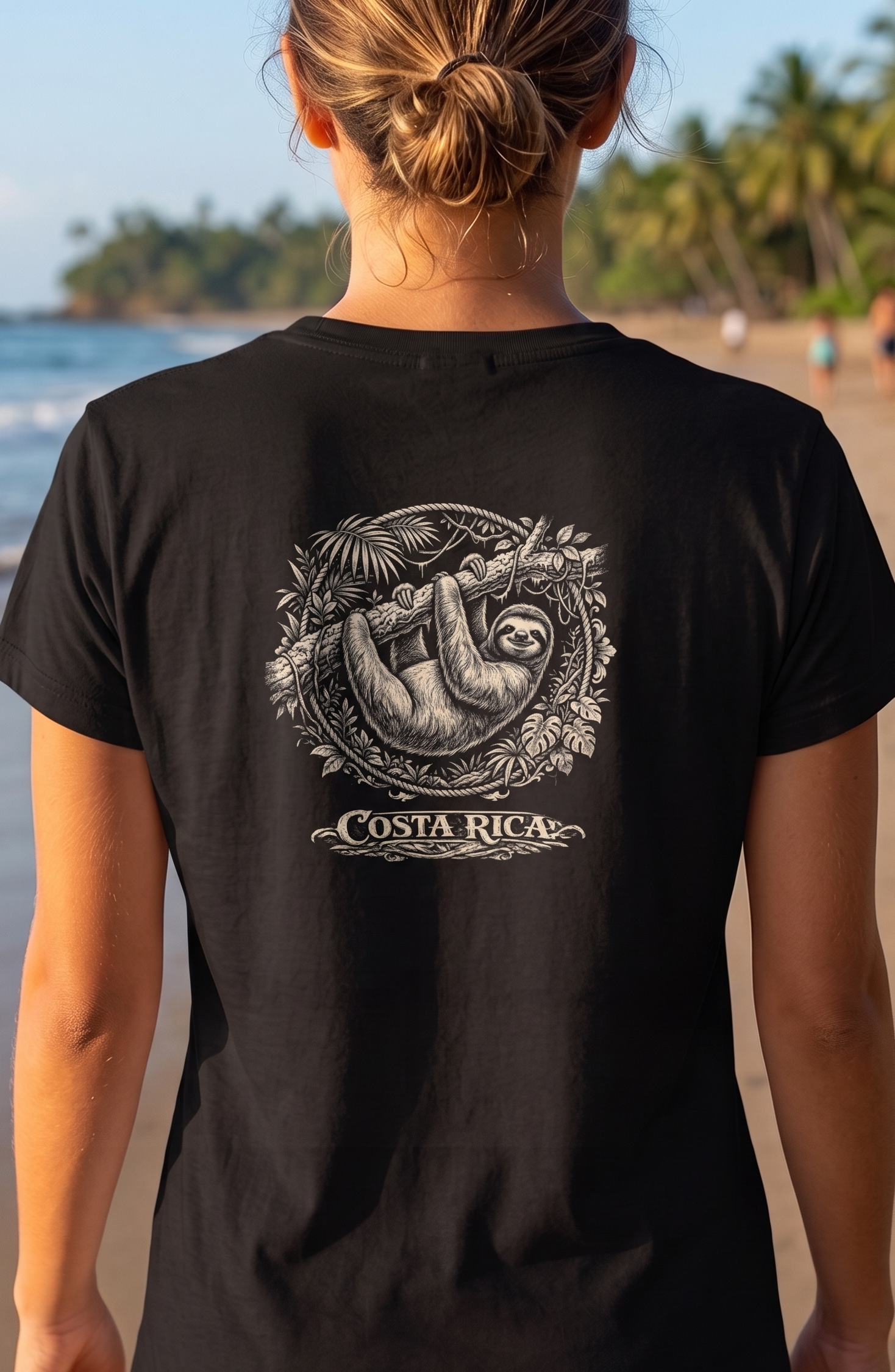 Costa Rica Sloth Organic Cotton Shirt