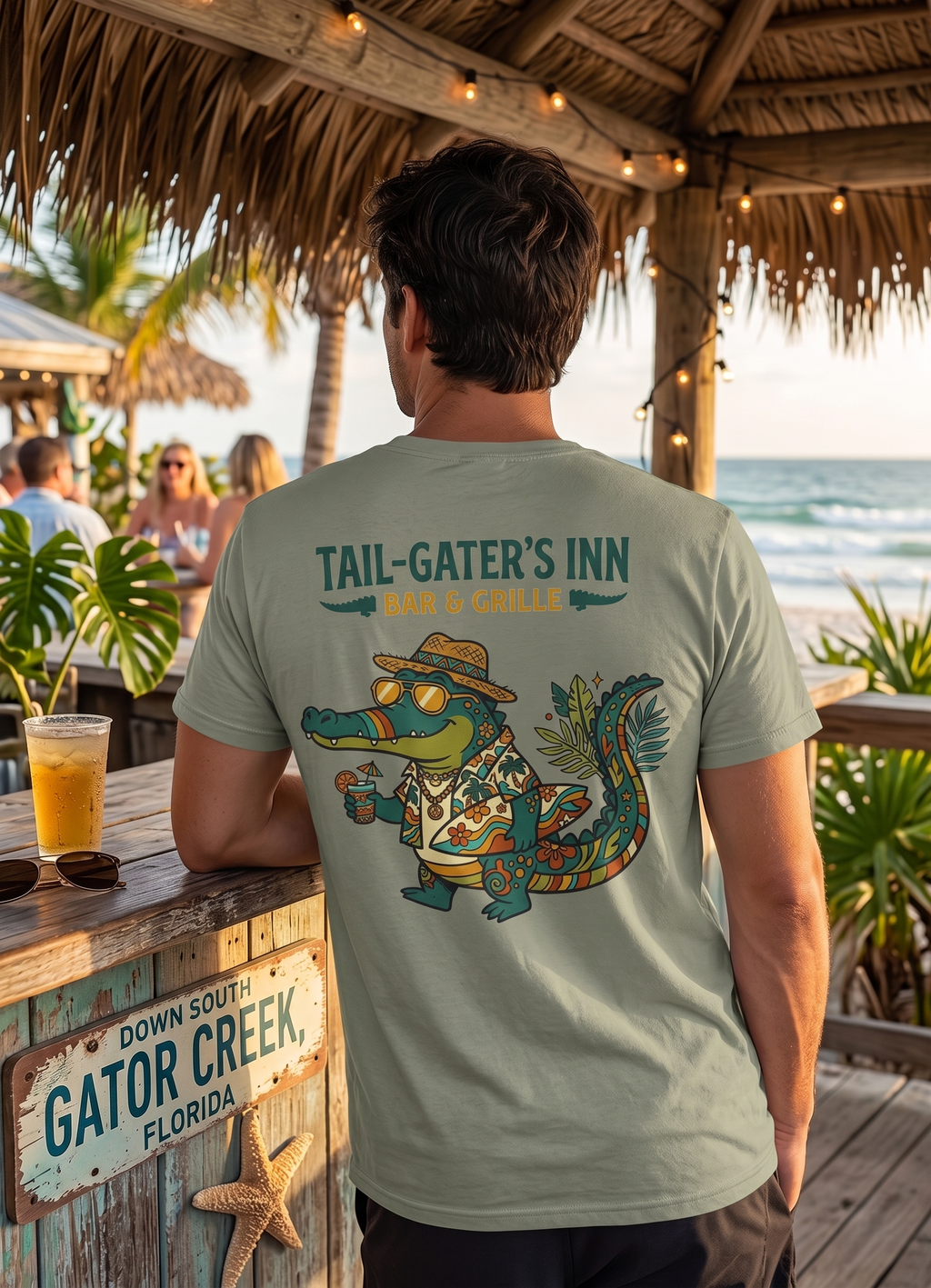 Tail-Gater's Inn Bar & Grille Organic Cotton Shirt