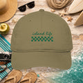 Island Life Embroidered Organic Cotton Beach Hat
