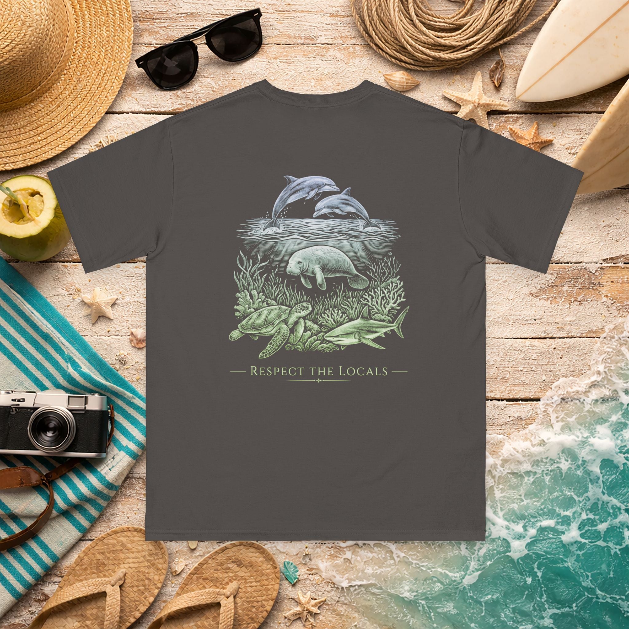 Respect the Locals Dolphin Organic Cotton Shirt