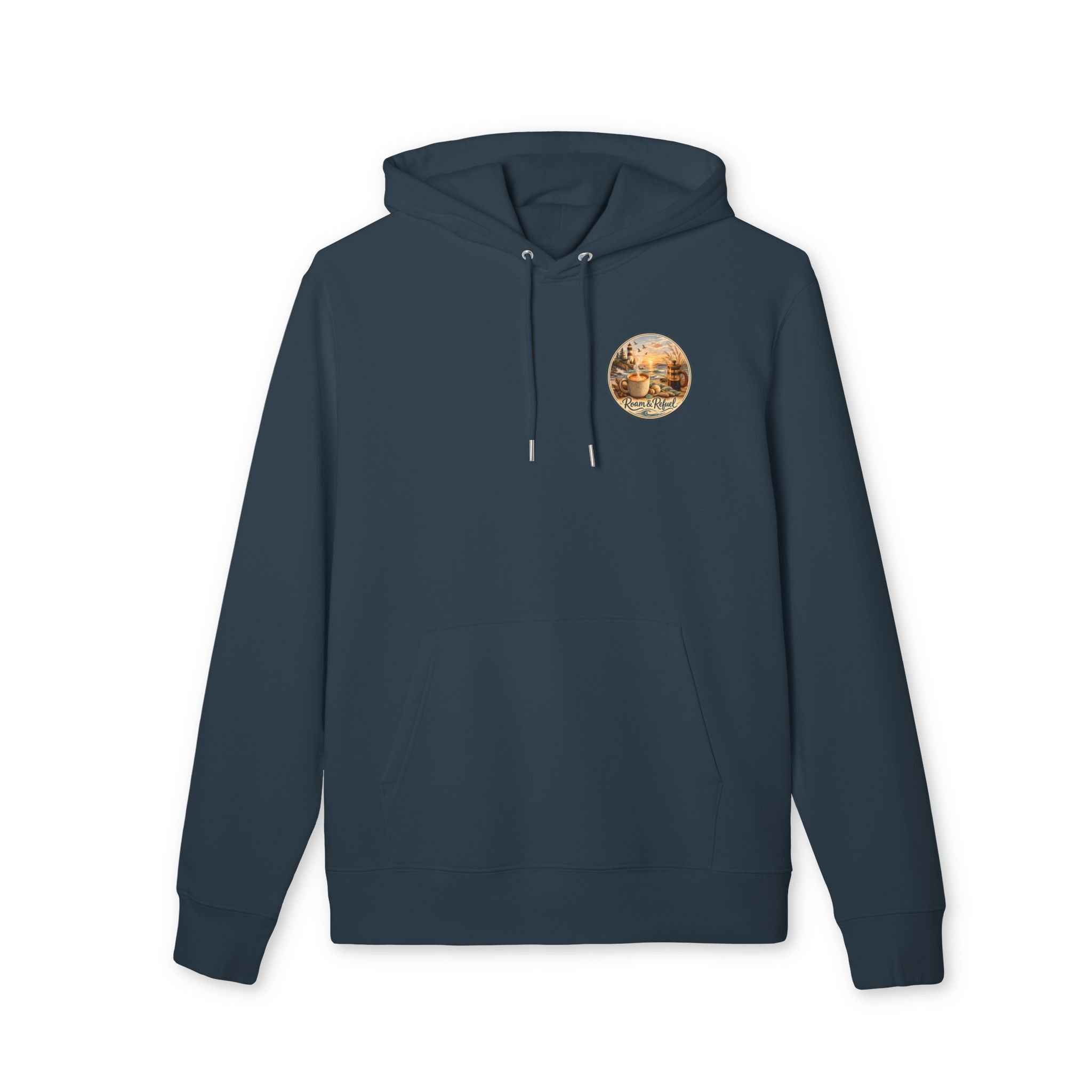 Retro Camper 'Roam & Relax' Vintage Outdoors Organic Cotton Hoodie