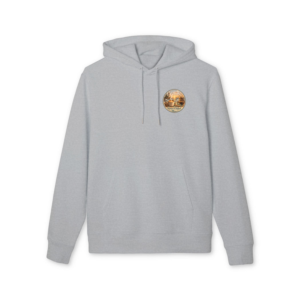 Retro Camper 'Roam & Relax' Vintage Outdoors Organic Cotton Hoodie