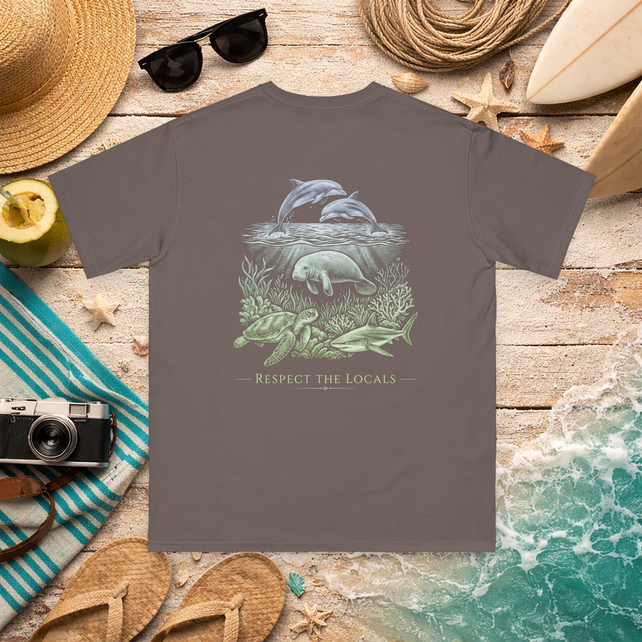 Respect the Locals Dolphin Organic Cotton Shirt